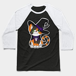 Witch cat Baseball T-Shirt